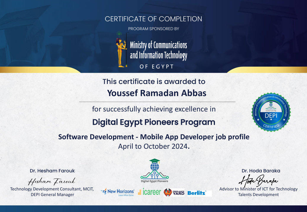 DEPI Certificate